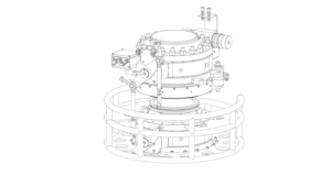 Powered emergency release coupling for reel